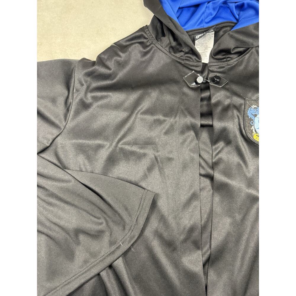 Harry Potter Ravenclaw Robe Adult Unisex 2X Black Blue Hooded Hogwarts Costume - Picture 7 of 14